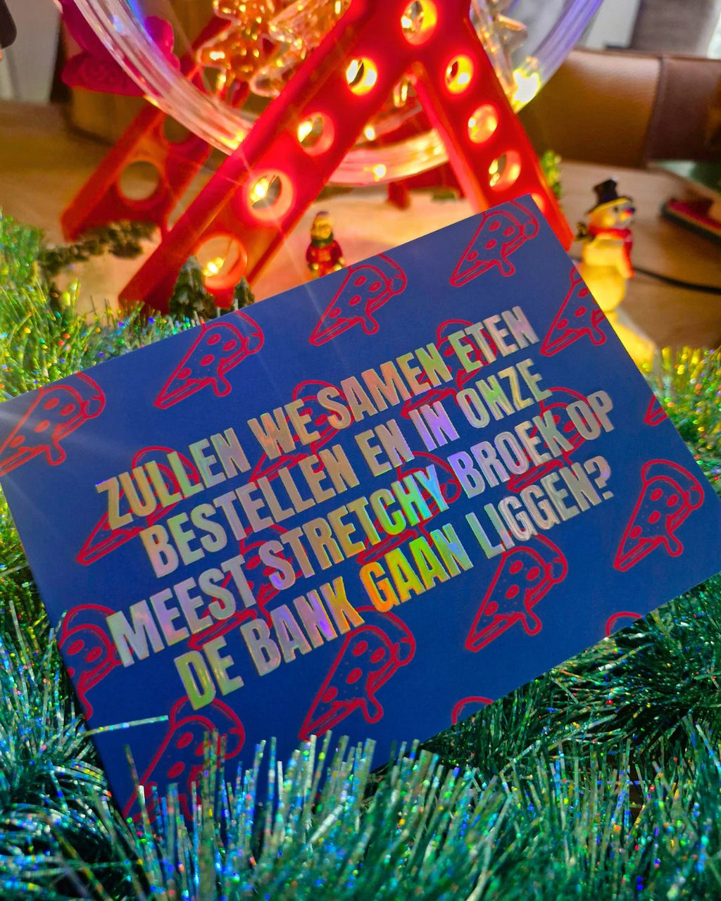 Keerst Glitterige kerst/niet-kerstkaartenset – Wie dit leest is enig