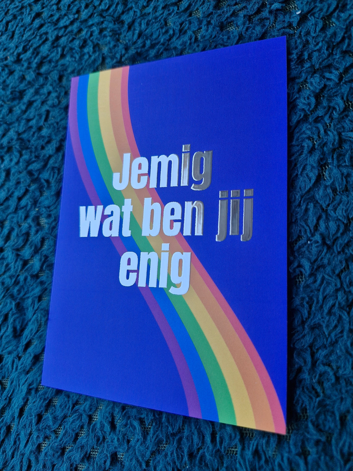 Enige glitterkaartenset